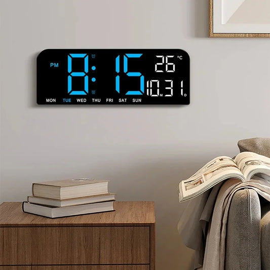 BrightDay 9: Versatile LED Clock with Dual Alarms and Ambient Light Sensor