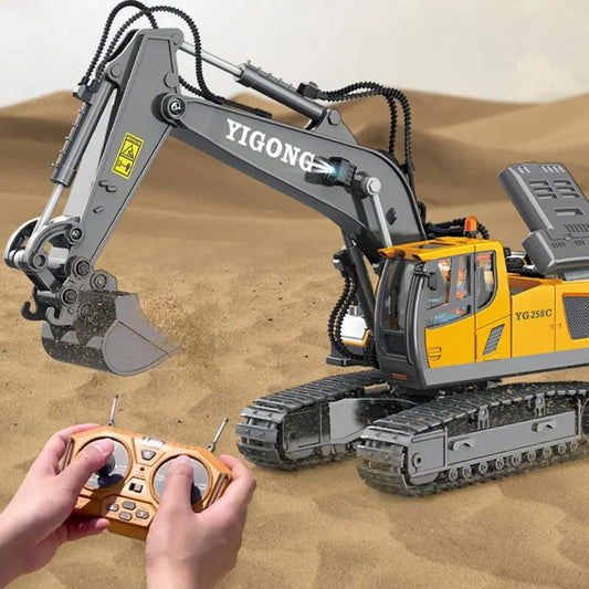 Dig & Drive: Remote Control Excavator and Truck Duo for Kids