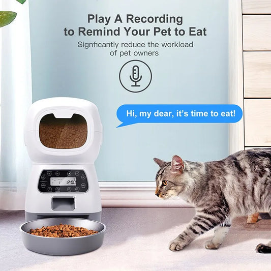 SmartFeast Companion: Ultimate Intelligent Pet Feeder with Remote Control & Timing