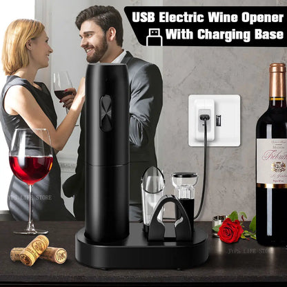 Electric VinoVault: Deluxe Wine Opener Set 5 in 1
