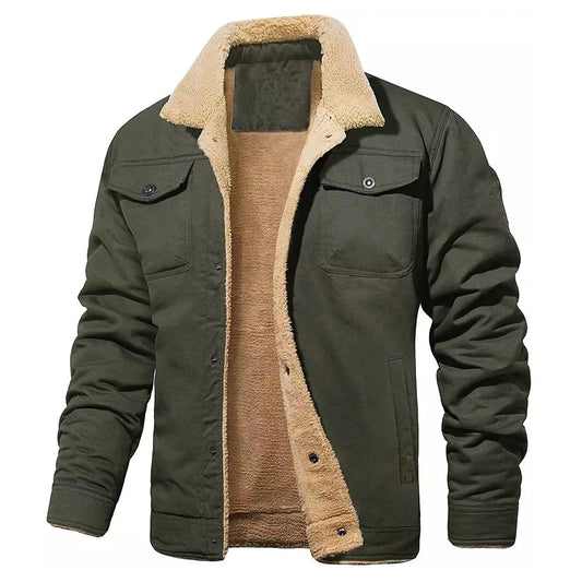 Classic Warmth: New 2024 Men's Spring Jacket with Stylish Collar