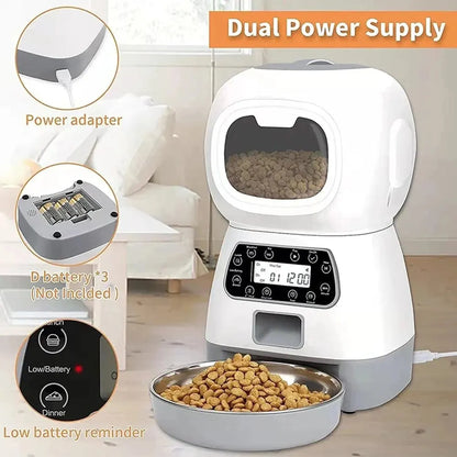 SmartFeast Companion: Ultimate Intelligent Pet Feeder with Remote Control & Timing