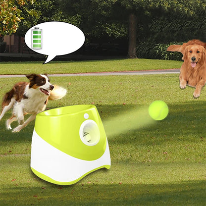 FetchMaster Mini: Rechargeable Automatic Tennis Launcher for Endless Dog Fun