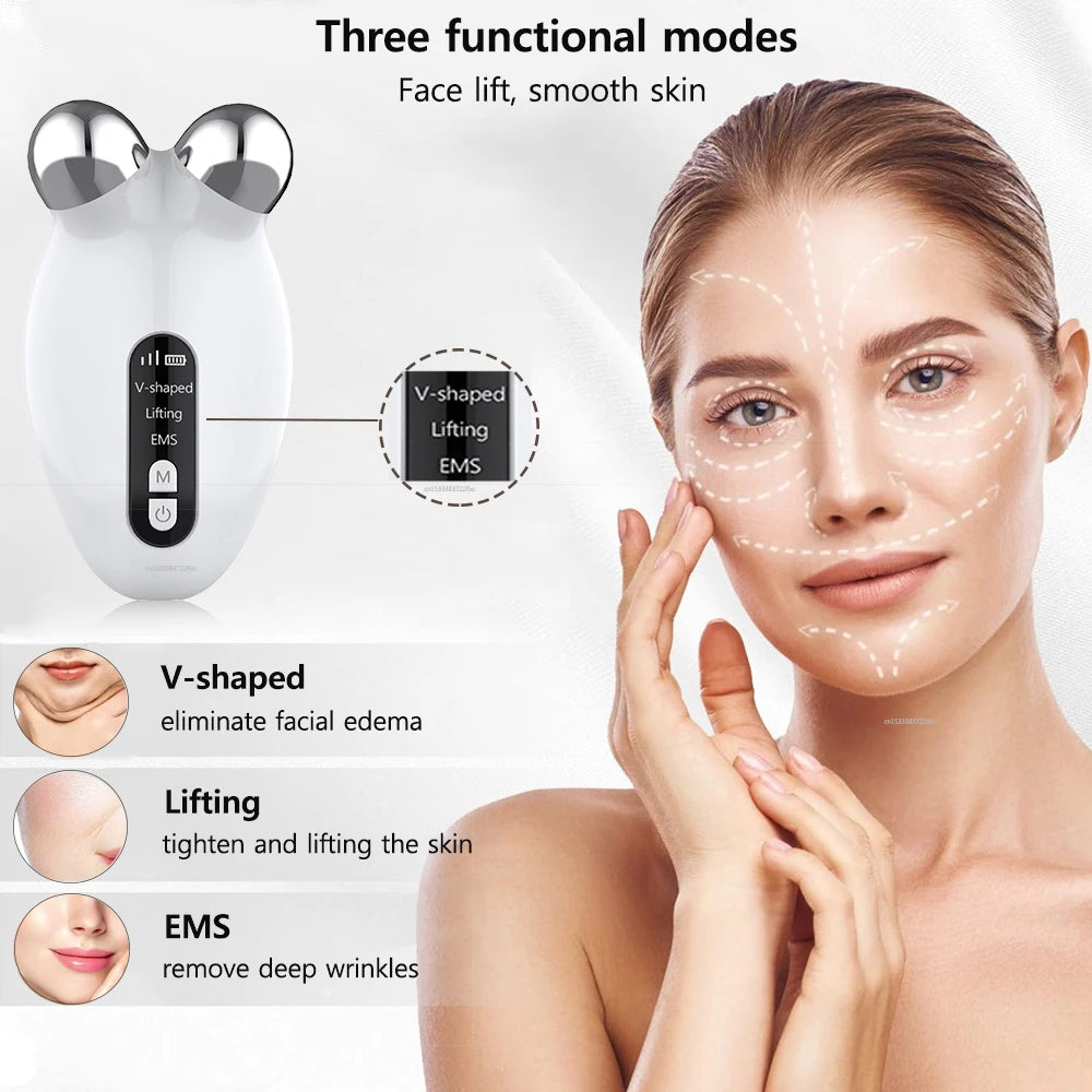 FaceSculpt Elite: EMS Microcurrent Facial Massager for Lifting, Tightening and Wrinkle Reduction